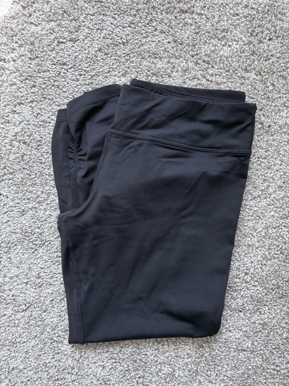 Y2K Calvin Klein Black Scrunch Capri Leggings